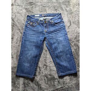 Kut From The Kloth Natalie Crop Flap Back Pockets Capri Jeans Women's Size 0